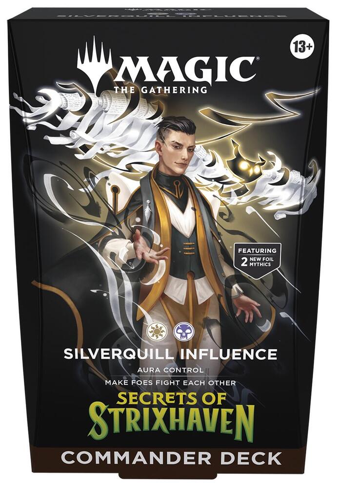 Magic The Gathering Strixhaven Commander Deck - Silverquill Influence, English Edition